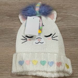 Underonesky Unicorn “Caticorn” Knit Beanie Hat